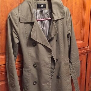 H&M trench coat, size 6